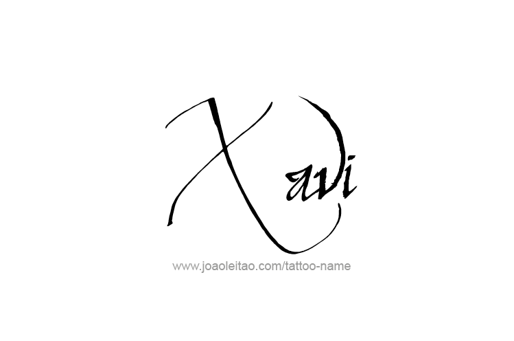 Tattoo Design  Name Xavi   