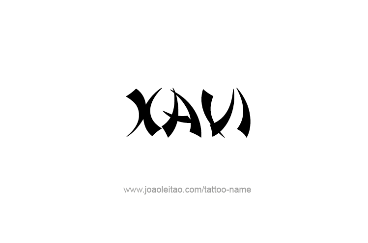 Tattoo Design  Name Xavi