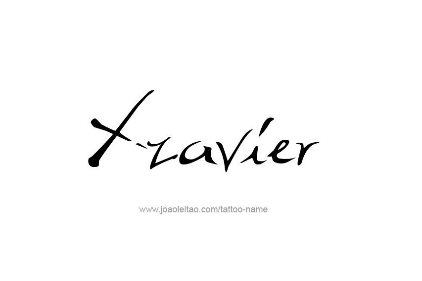 Tattoo Design  Name Xzavier   