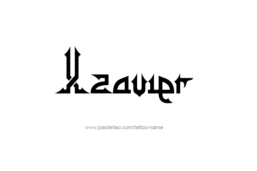 Tattoo Design  Name Xzavier   