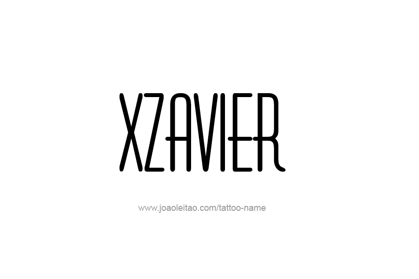 Tattoo Design  Name Xzavier   