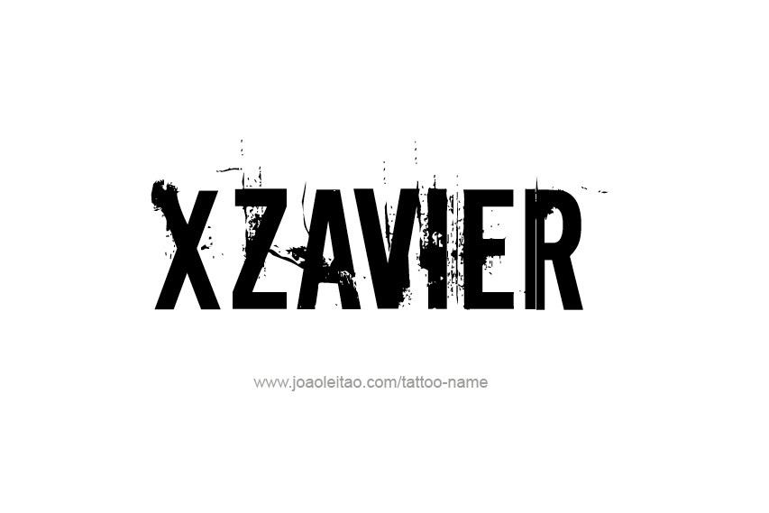 Tattoo Design  Name Xzavier   