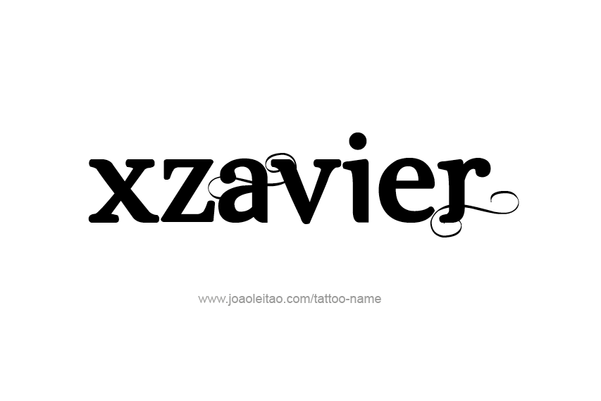 Tattoo Design  Name Xzavier   