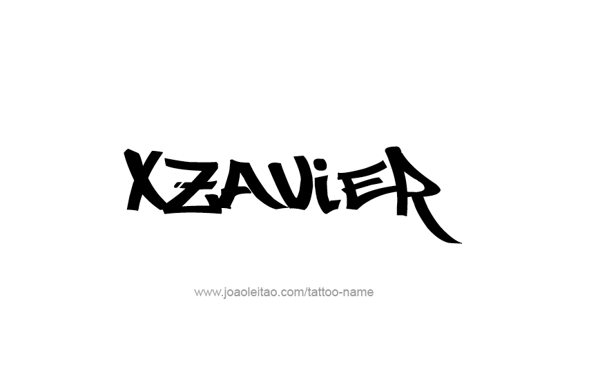 Tattoo Design  Name Xzavier   