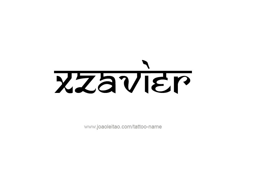 Tattoo Design  Name Xzavier   