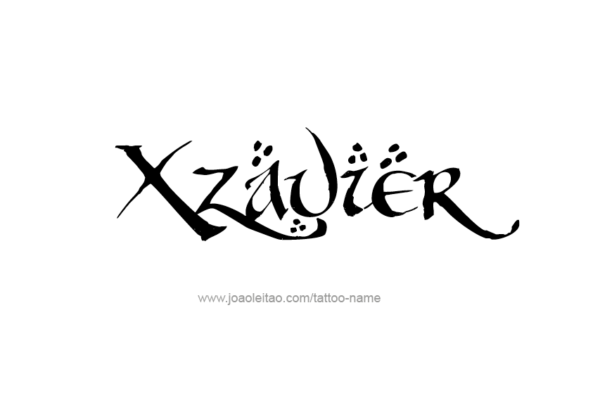 Tattoo Design  Name Xzavier   