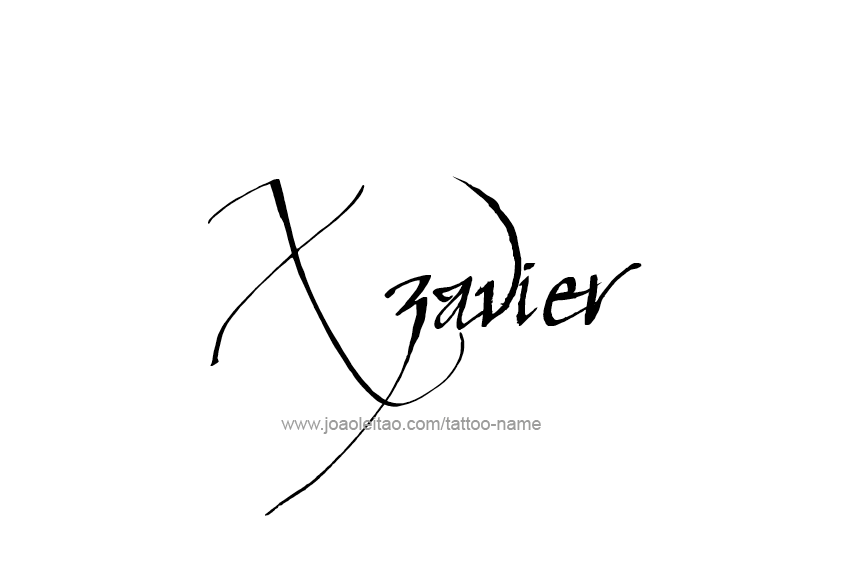 Tattoo Design  Name Xzavier   