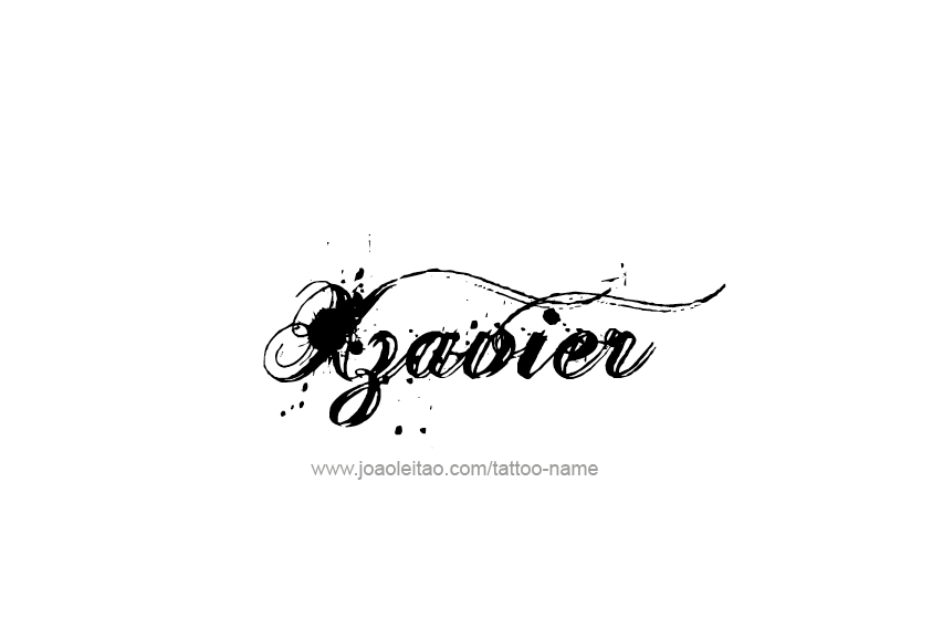 Tattoo Design  Name Xzavier   