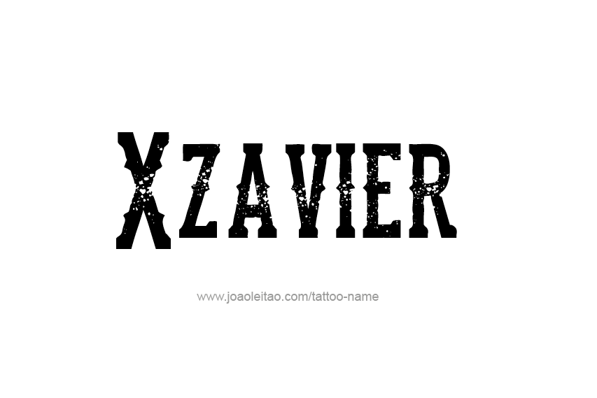 Tattoo Design  Name Xzavier   