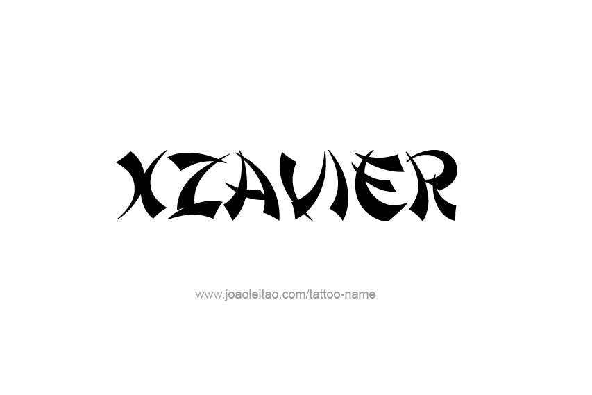 Tattoo Design  Name Xzavier