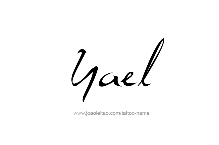 Tattoo Design  Name Yael   