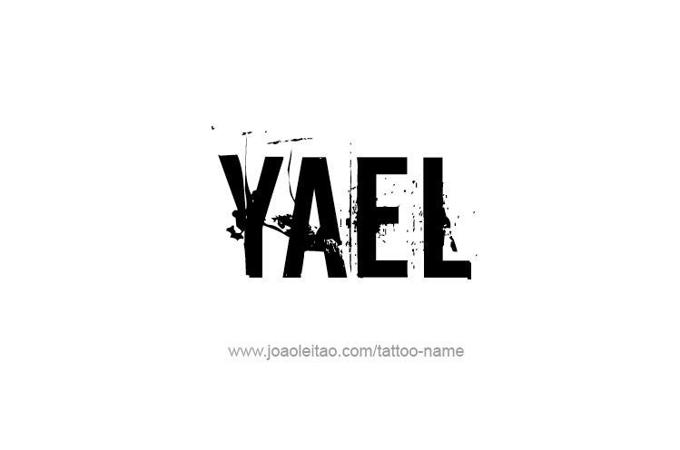 Tattoo Design  Name Yael   