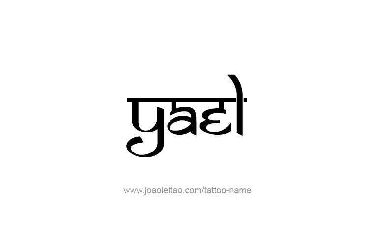 Tattoo Design  Name Yael   