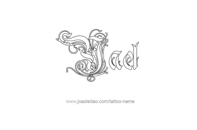 Tattoo Design  Name Yael   