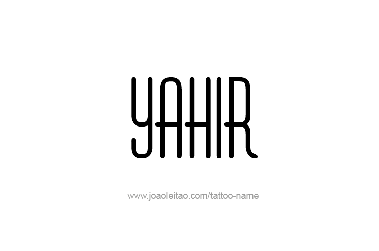 Tattoo Design  Name Yahir   