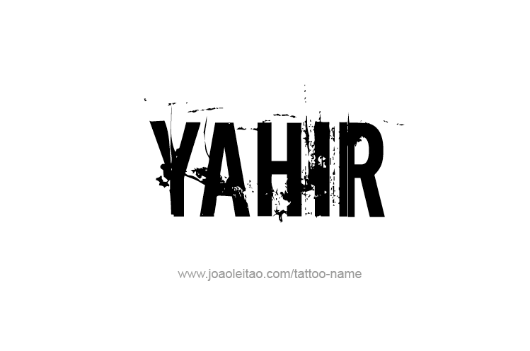 Tattoo Design  Name Yahir   