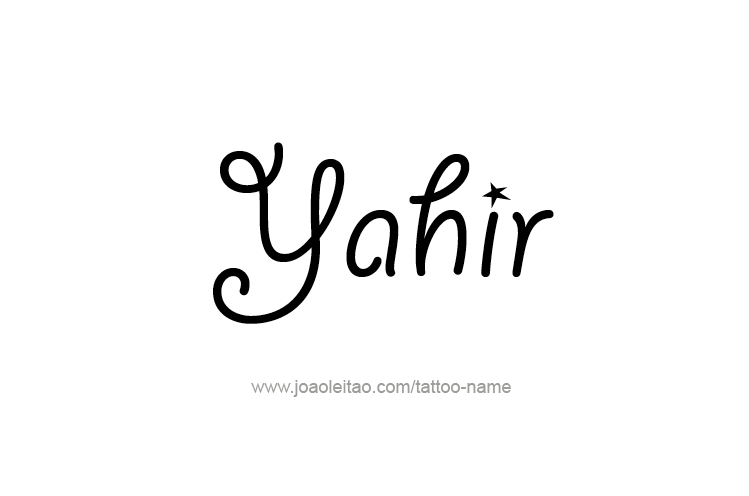 Tattoo Design  Name Yahir   