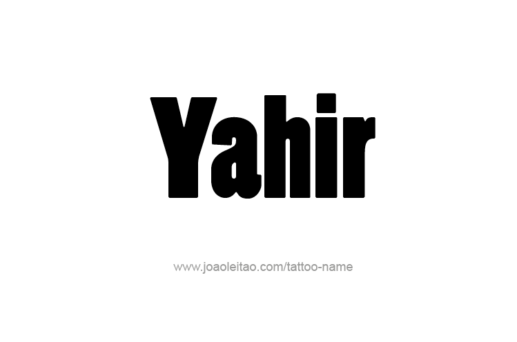 Tattoo Design  Name Yahir   