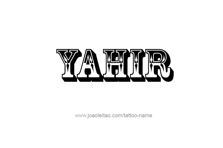 Tattoo Design  Name Yahir   