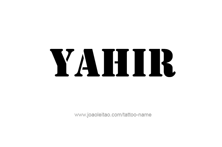 Tattoo Design  Name Yahir   