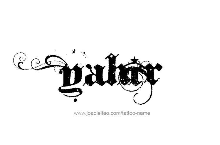 Tattoo Design  Name Yahir   