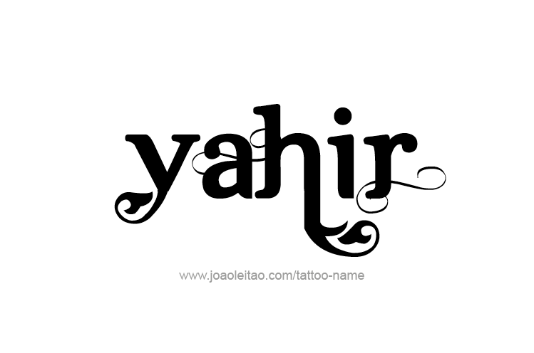 Tattoo Design  Name Yahir   