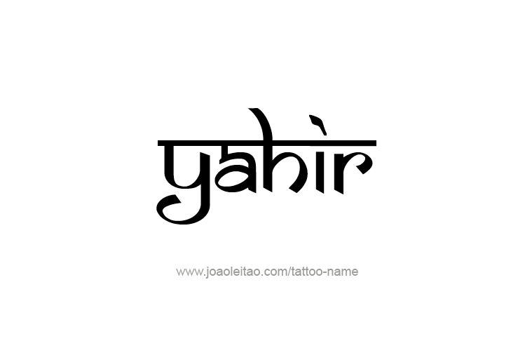 Tattoo Design  Name Yahir   