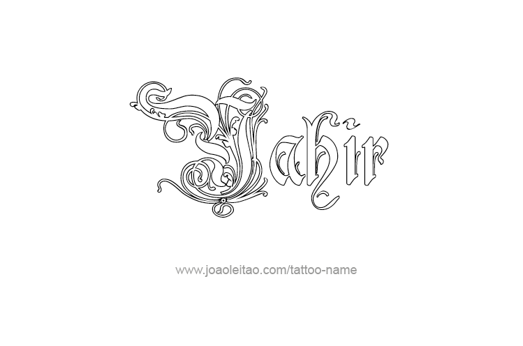 Tattoo Design  Name Yahir   