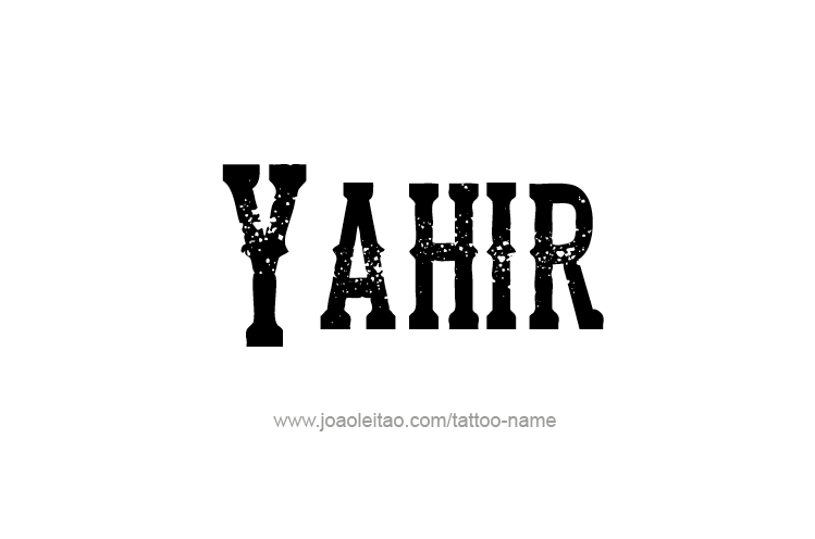 Tattoo Design  Name Yahir   