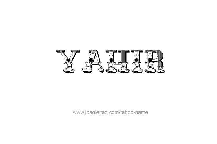 Tattoo Design  Name Yahir   