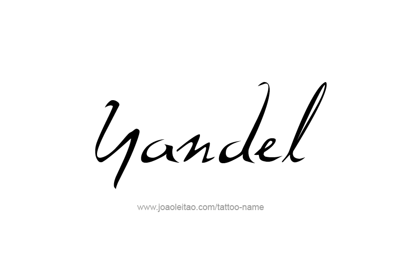 Tattoo Design  Name Yandel   