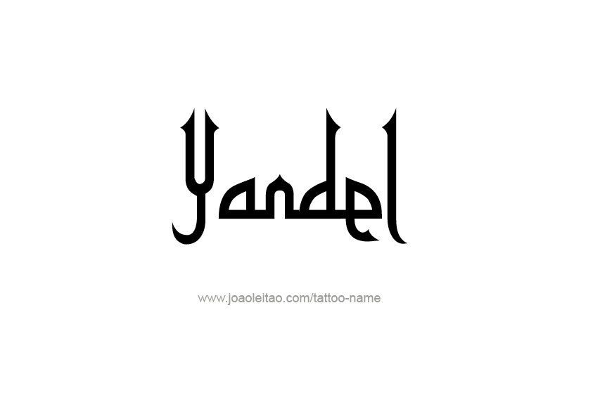 Tattoo Design  Name Yandel   