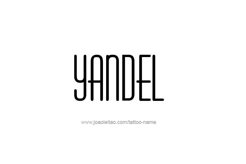 Tattoo Design  Name Yandel   