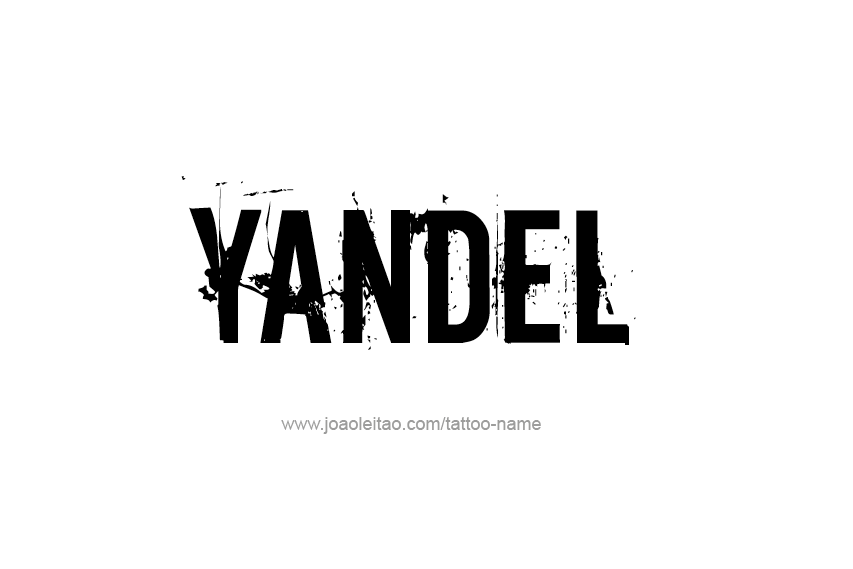 Tattoo Design  Name Yandel   