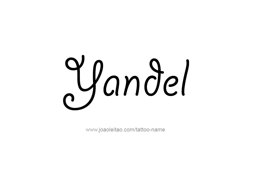 Tattoo Design  Name Yandel   