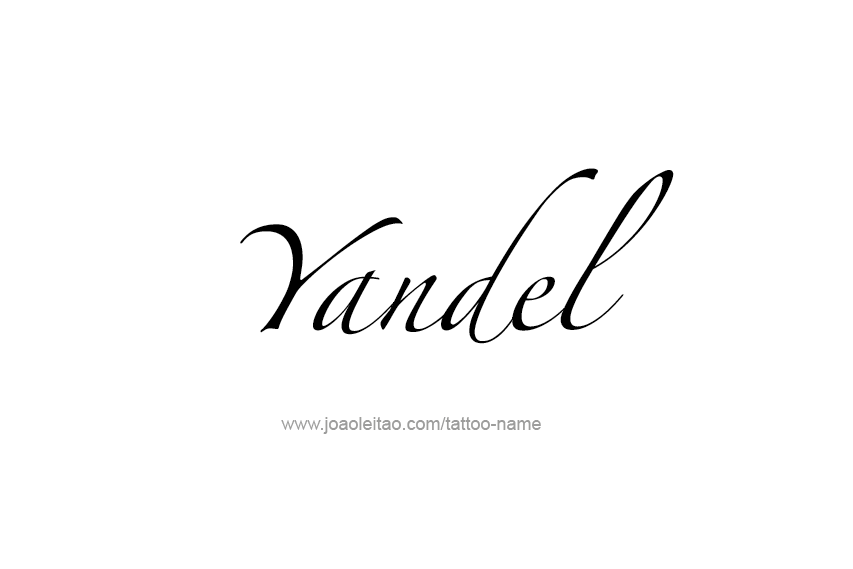 Tattoo Design  Name Yandel   