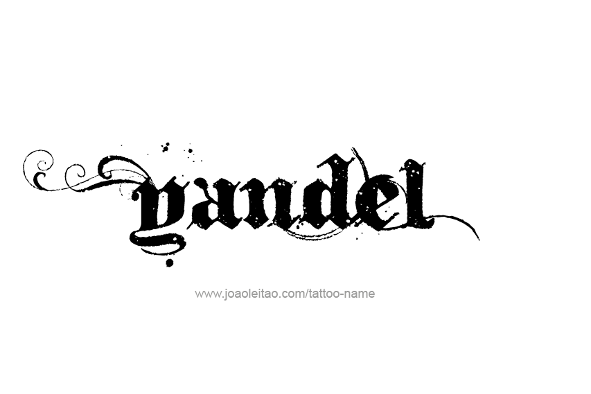 Tattoo Design  Name Yandel   