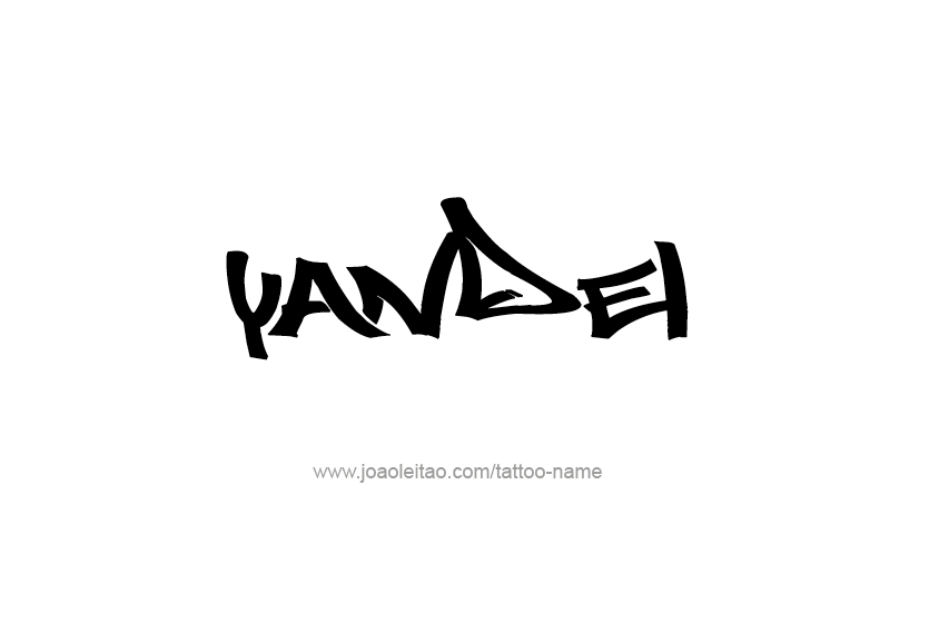 Tattoo Design  Name Yandel   