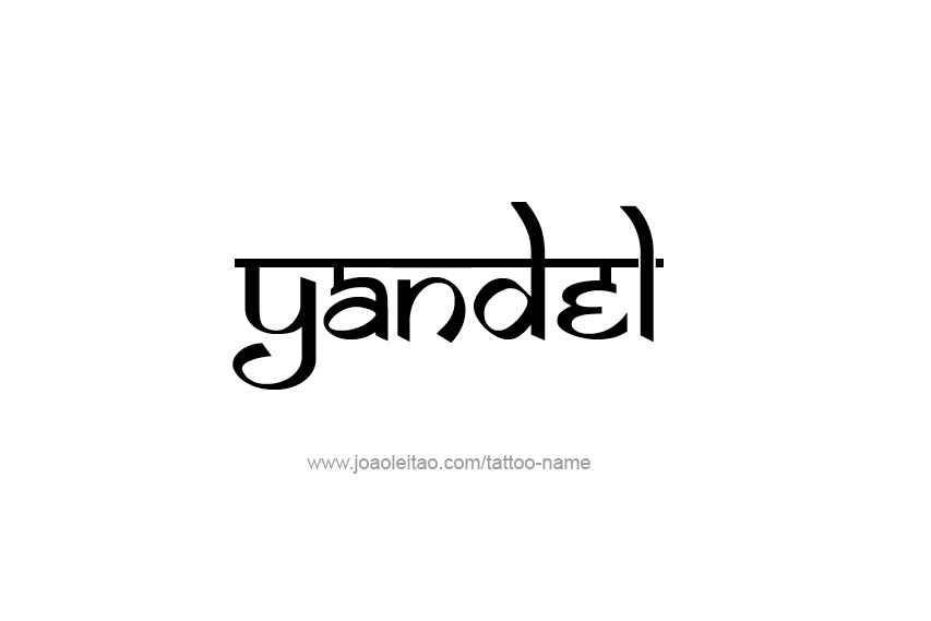 Tattoo Design  Name Yandel   