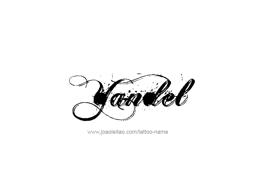 Tattoo Design  Name Yandel   
