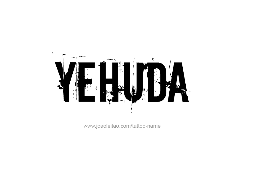 Tattoo Design  Name Yehuda   