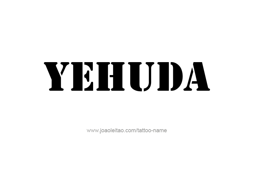 Tattoo Design  Name Yehuda   