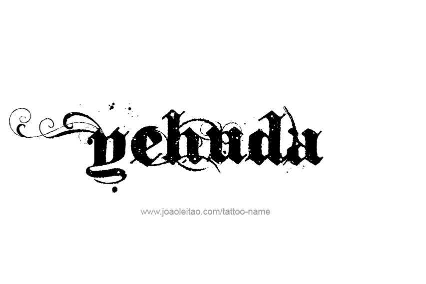 Tattoo Design  Name Yehuda   