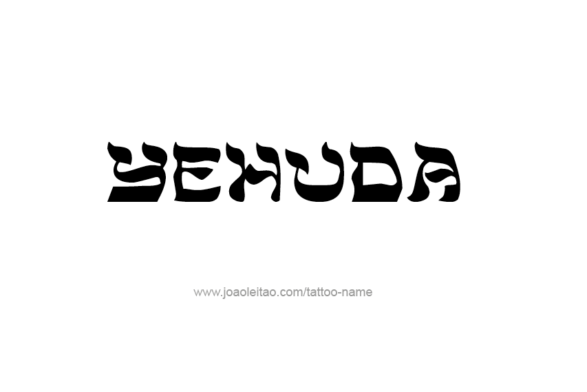 Tattoo Design  Name Yehuda   