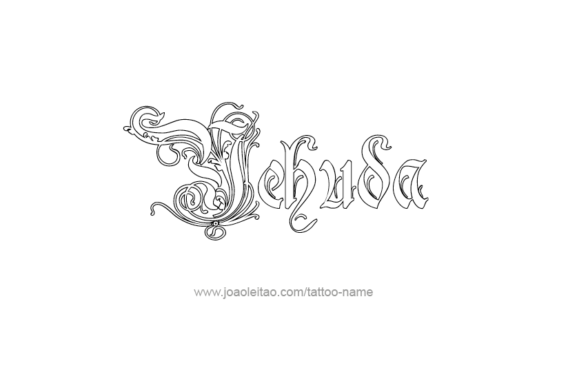 Tattoo Design  Name Yehuda   