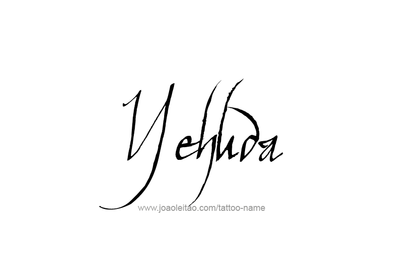 Tattoo Design  Name Yehuda   