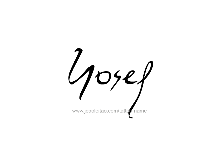 Tattoo Design  Name Yosef   