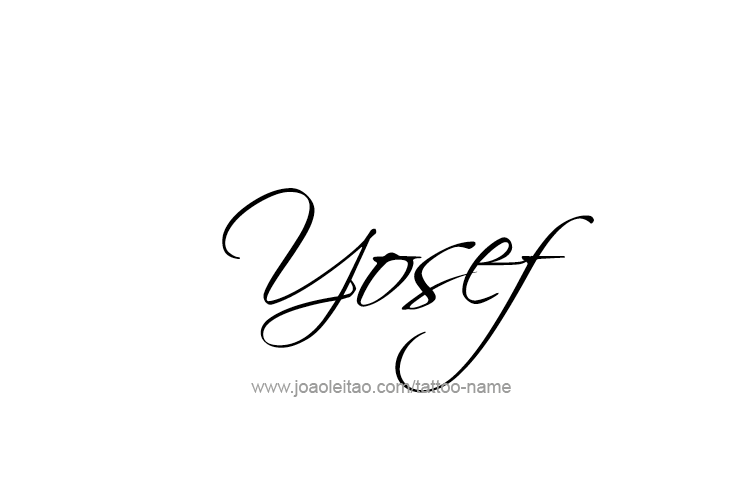 Tattoo Design  Name Yosef   