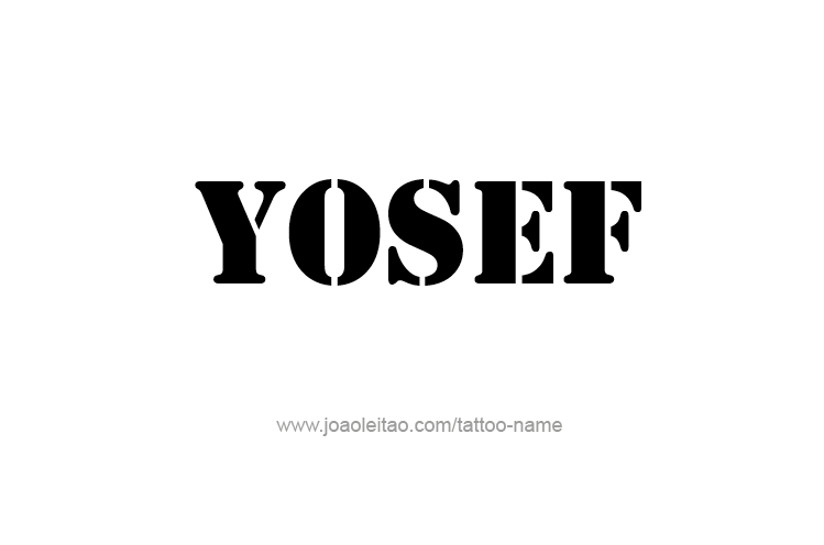 Tattoo Design  Name Yosef   