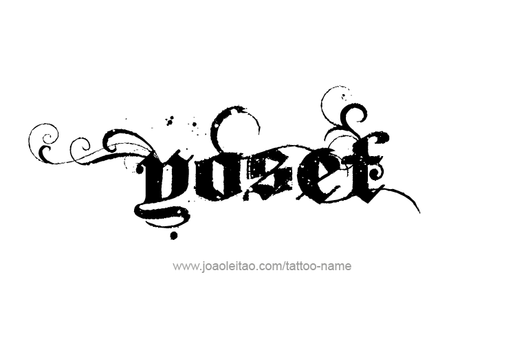 Tattoo Design  Name Yosef   